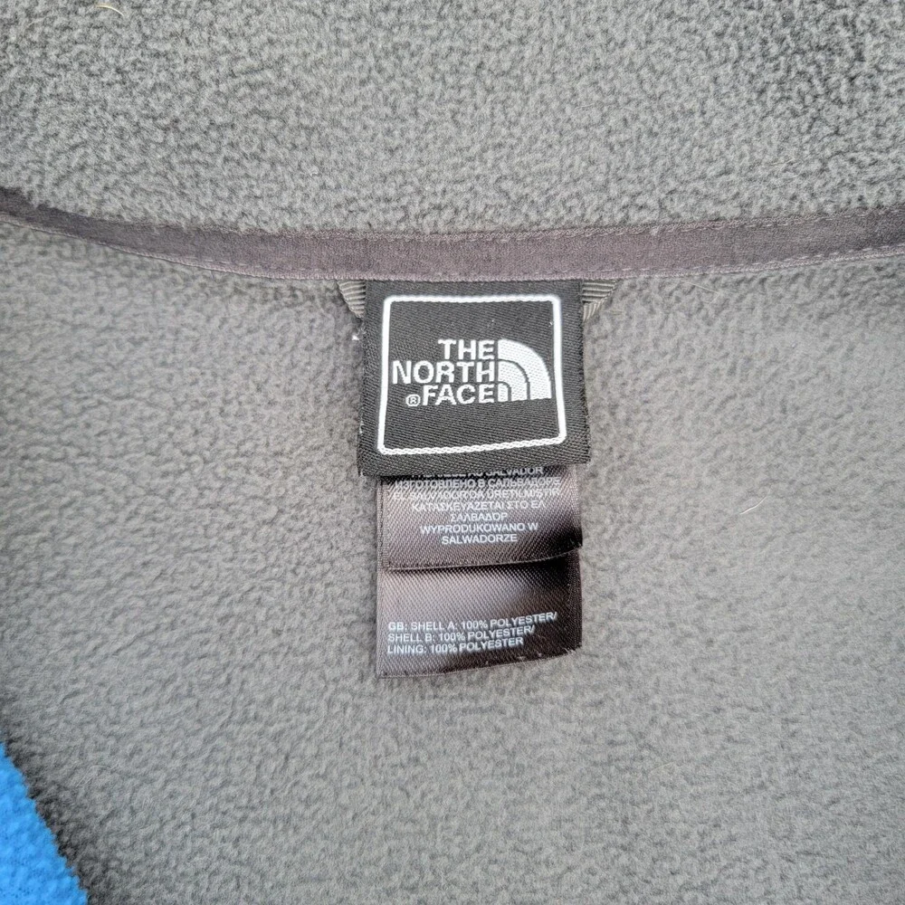 The North Face FlashDry Colorblock Blue/Gray Full Zip Fleece Jacket
